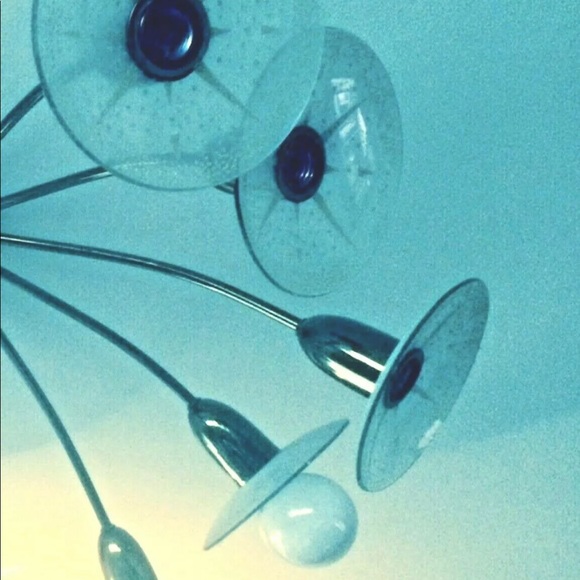 Lightolier Claremont Sunburst Chandelier MCM - Picture 3 of 9